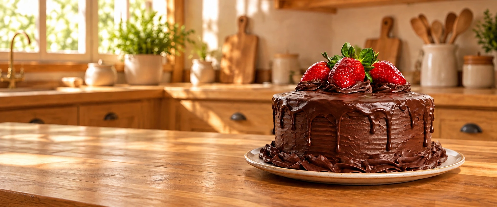 Torta CoberPRIN completa en una cocina cálida