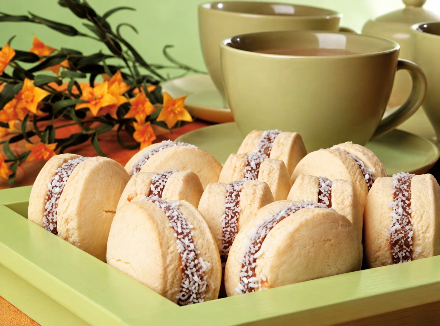 Alfajores de maicena del recetario Prindal